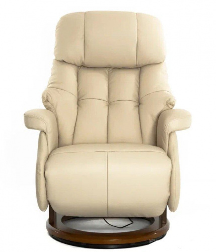 Кресло Relax Lux Electro S16099RWB_КОЖА ( 061 CREAM / 029WALNUT) фото 2