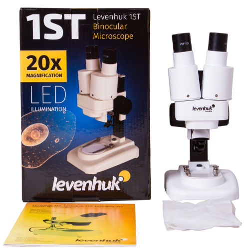 Микроскоп Levenhuk 1ST, бинокулярный фото 4